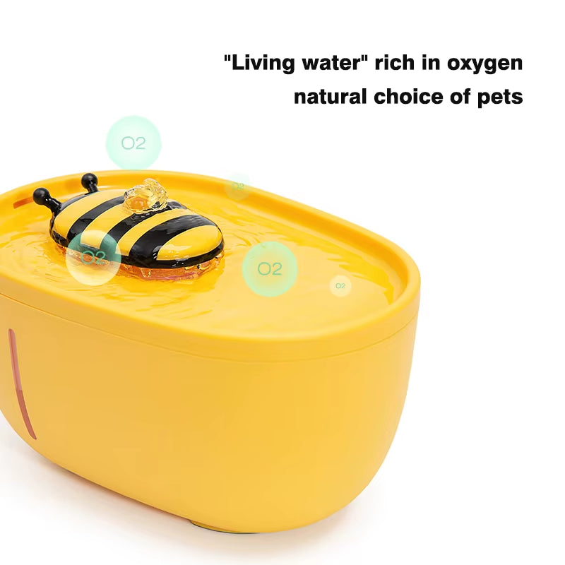 Ultra-Quiet 2L Cat & Dog Water Fountain with Auto Filter - USB Electric Pet Water Dispenser