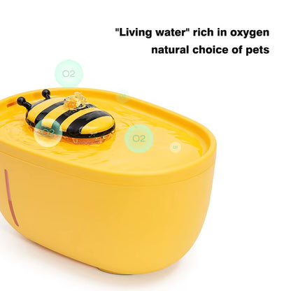 Ultra-Quiet 2L Cat & Dog Water Fountain with Auto Filter - USB Electric Pet Water Dispenser