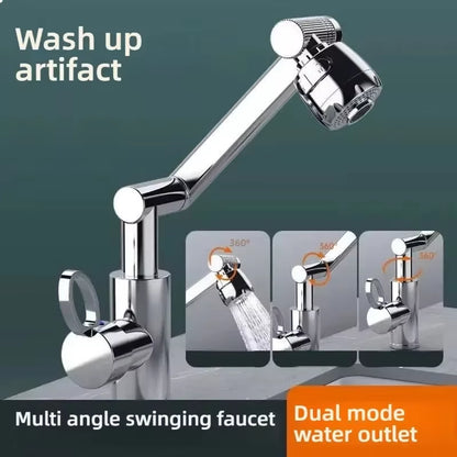 Multifunction 1080° Swivel Kitchen & Bathroom Sink Faucet - Hot & Cold Water Tap