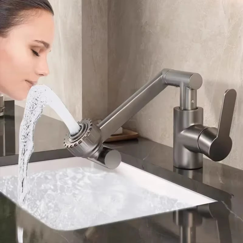 Multifunction 1080° Swivel Kitchen & Bathroom Sink Faucet - Hot & Cold Water Tap