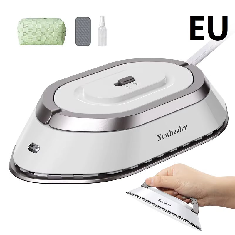 Portable Mini Travel Iron - Lightweight 120V/220V Dry Iron for Quick Pressing at Home or On-the-Go