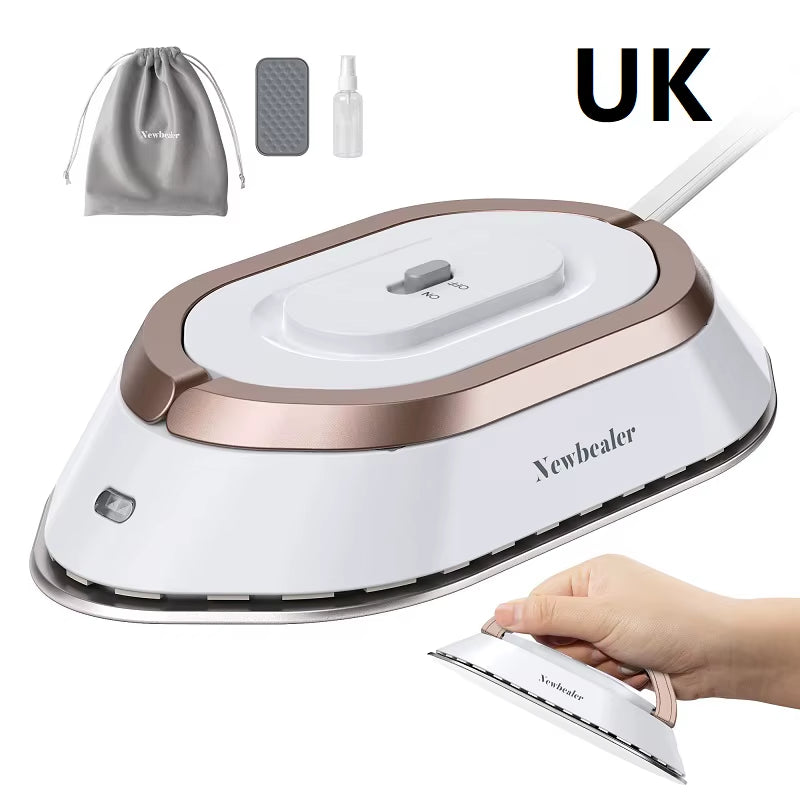 Portable Mini Travel Iron - Lightweight 120V/220V Dry Iron for Quick Pressing at Home or On-the-Go