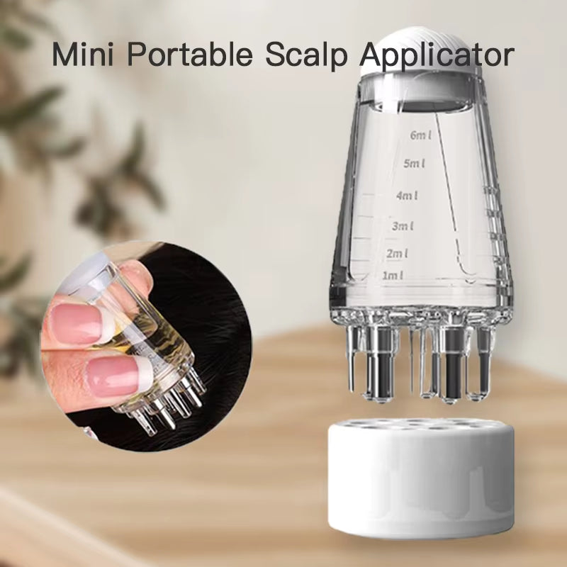 Mini Portable Scalp Applicator Liquid Comb Hair Roots Massage Medicine Comb Hair for Hair Growth Serum Oil Nourish