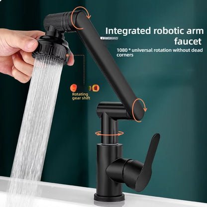 Multifunction 1080° Swivel Kitchen & Bathroom Sink Faucet - Hot & Cold Water Tap