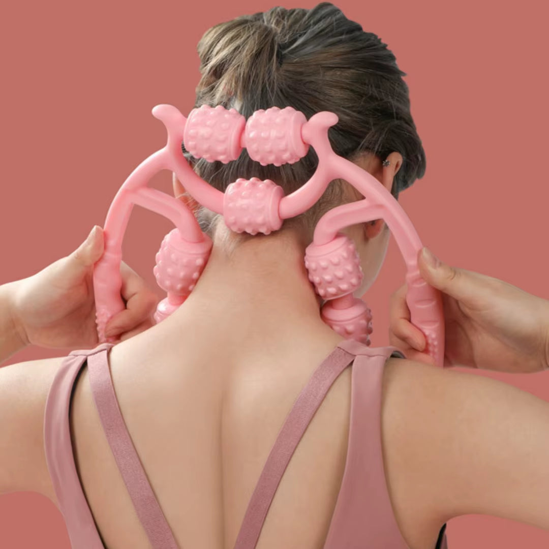 Revitalize Your Legs with the 9-Wheel Calf Massager - Slimming & Relaxation Device for Sports Fitness!