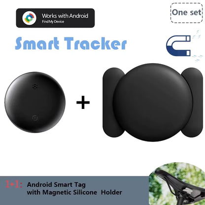 Magnetic Waterproof Android Airtag Tracker - Shockproof Smart Locator with Protective Cover for Google Find My