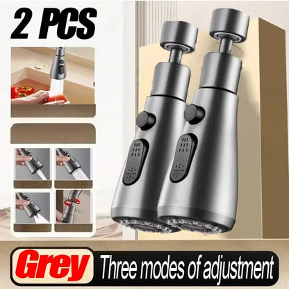 Universal 360° Rotate Kitchen Faucet Extender Aerator Plastic Splash Filter Kitchen Washbasin Faucet Bubbler Nozzle Aerator