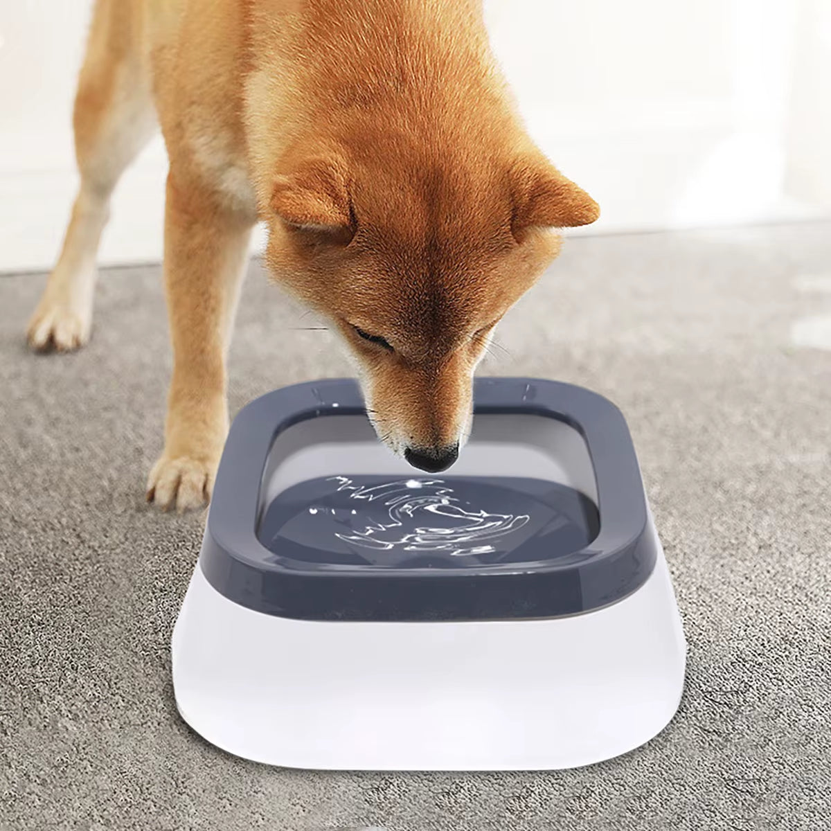 No-Spill Dog Floating Water Bowl - Slow Feeder & Non-Slip Pet Drinking Fountain