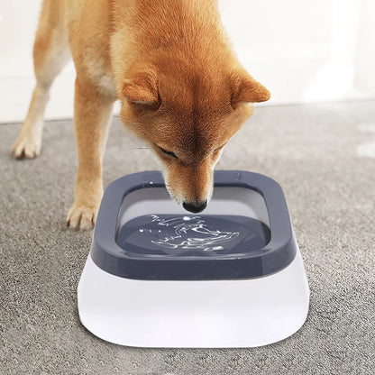 No-Spill Dog Floating Water Bowl - Slow Feeder & Non-Slip Pet Drinking Fountain