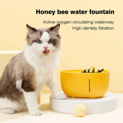 Ultra-Quiet 2L Cat & Dog Water Fountain with Auto Filter - USB Electric Pet Water Dispenser