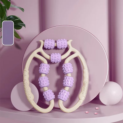 Revitalize Your Legs with the 9-Wheel Calf Massager - Slimming & Relaxation Device for Sports Fitness!