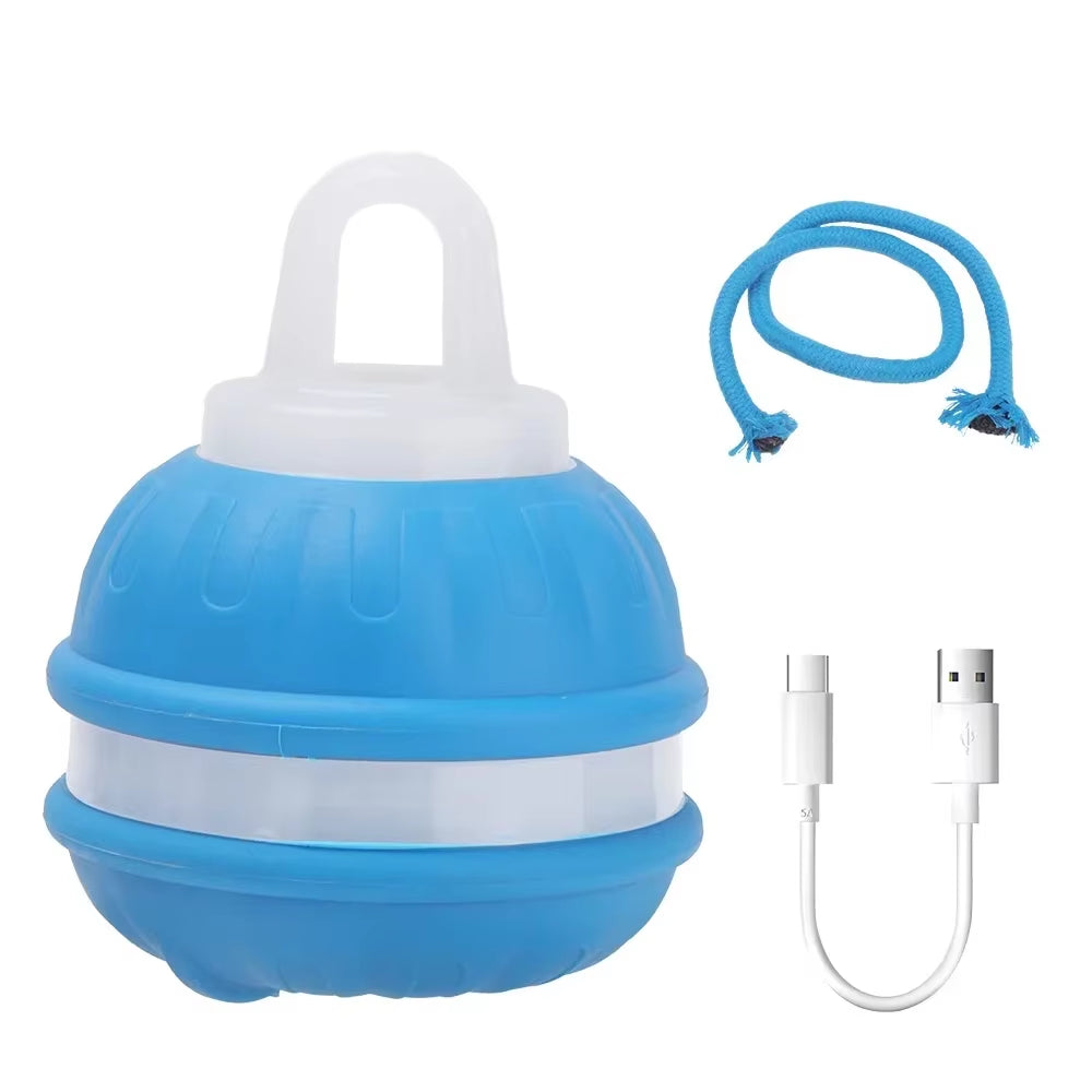 Interactive Rechargeable Cat & Dog Rolling Ball Toy with Faux Tail - Smart Electric Training Toy Imitates Mouse