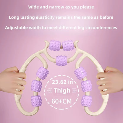 Revitalize Your Legs with the 9-Wheel Calf Massager - Slimming & Relaxation Device for Sports Fitness!