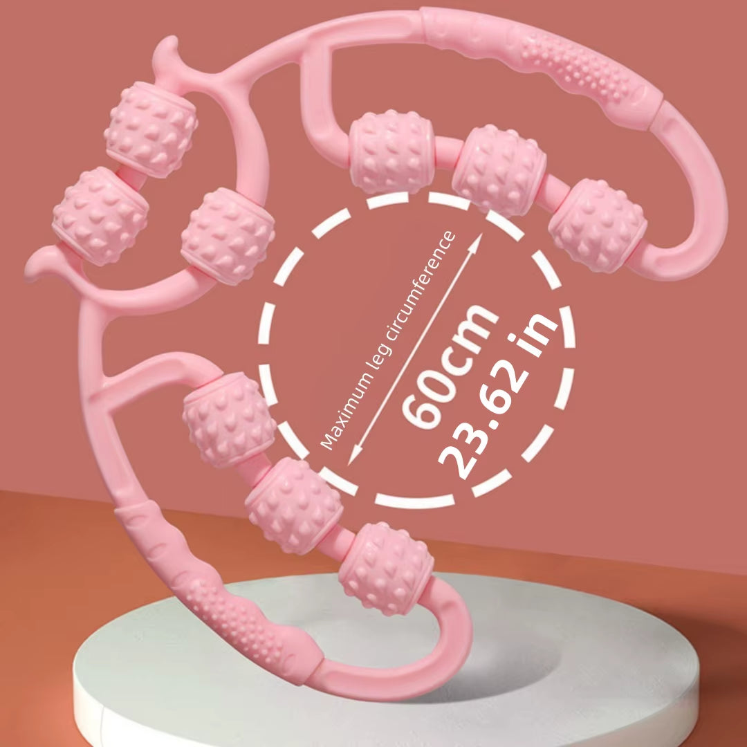 Revitalize Your Legs with the 9-Wheel Calf Massager - Slimming & Relaxation Device for Sports Fitness!