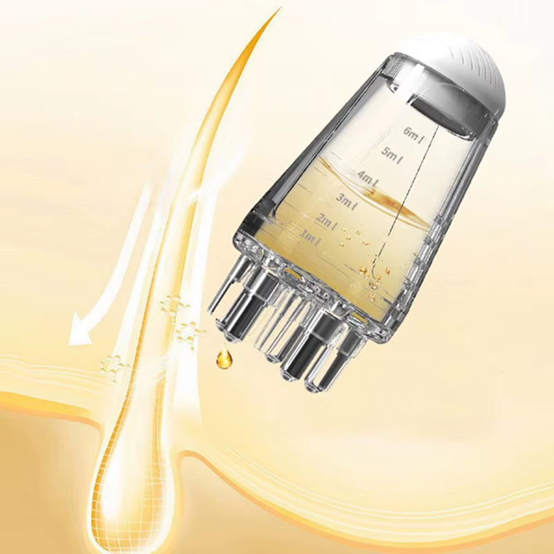 Mini Portable Scalp Applicator Liquid Comb Hair Roots Massage Medicine Comb Hair for Hair Growth Serum Oil Nourish