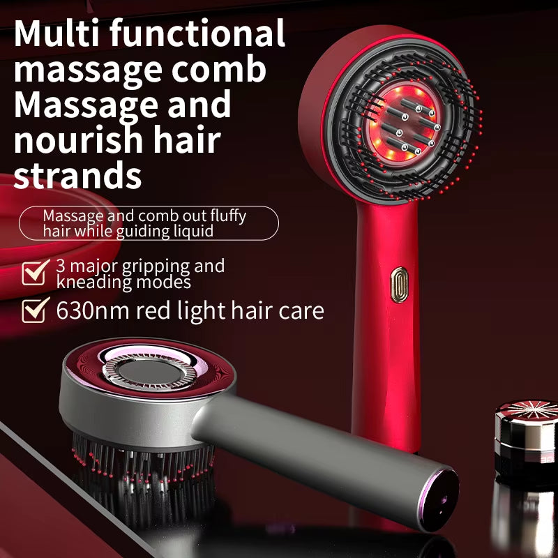 Revitalize Your Scalp: Electric Vibration Massage Comb with Infrared Technology for Hair Growth and Anti-Hair Loss Solutions