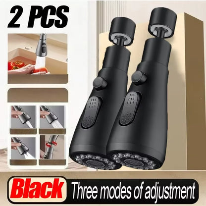 Universal 360° Rotate Kitchen Faucet Extender Aerator Plastic Splash Filter Kitchen Washbasin Faucet Bubbler Nozzle Aerator